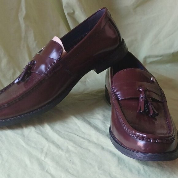 Ben Sherman burgundy loafers Size 12